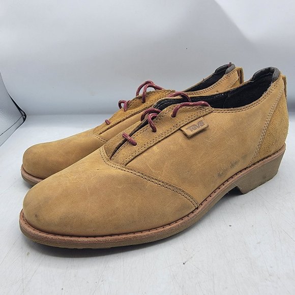 Teva De La Vina Dos Womens 8 Brown Oxfords Shoes Casual Walking Work 1019810 - Picture 4 of 12